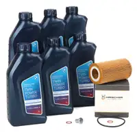 6L ORIGINAL 5W30 Motor&ouml;l + HIRSCHER &Ouml;lfilter f&uuml;r BMW 3er E46 318d 320d 5er E39 520d M47
