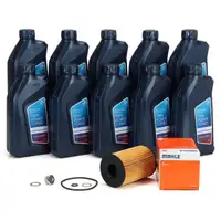 10L ORIGINAL 5W30 Motor&ouml;l + MAHLE &Ouml;lfilter f&uuml;r BMW 550i M5 650i M6 750i M850i M8 X5M N63