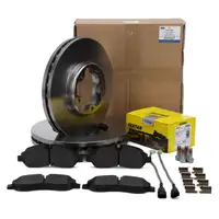 ORIGINAL Bremsscheiben + TEXTAR Beläge + Sensor für FORD Tourneo Transit V362 V363 vorne