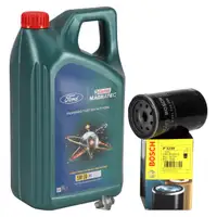 5L CASTROL MAGNATEC A5 5W-30 Motoröl + BOSCH Ölfilter für FORD Fiesta Focus Mondeo 1.3-2.0