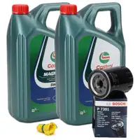 10L CASTROL MAGNATEC 5W-20 E Engine Oil + BOSCH Oil Filter for FORD Mustang MK6 5.0 V8 450/460