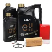 7L ORIGINAL 5W-30 A5/B5 Motoröl + HERTH+BUSS Ölfilter HYUNDAI Santa Fe KIA Sportage CRDi