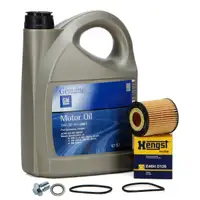 5L ORIGINAL 5W30 Motor&ouml;l dexos2 + HENGST &Ouml;lfilter f&uuml;r OPEL Astra H Vectra C B 1.9 CDTI