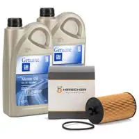 4L ORIGINAL 5W30 Motor&ouml;l dexos2 + HIRSCHER &Ouml;lfilter f&uuml;r OPEL Astra Corsa Zafira 1.0-1.8