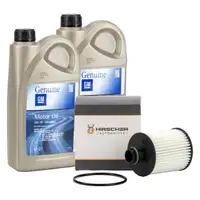 4L ORIGINAL 5W30 Motor&ouml;l dexos2 + HIRSCHER &Ouml;lfilter f&uuml;r OPEL Astra J C 1.3/1.6/2.0 CDTI