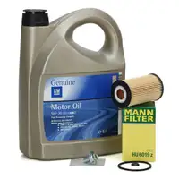 5L ORIGINAL 5W30 dexos2 Engine Oil + MANN Oil Filter for OPEL Astra J, K, Insignia C 1.6 CDTI