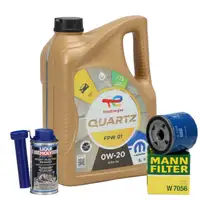 5L ORIGINAL Opel Engine Oil 0W20 + MANN Oil Filter W7056 + 1x LIQUI MOLY Additive