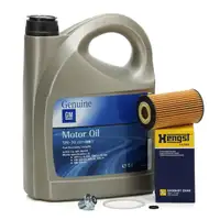5L ORIGINAL 5W30 Motor&ouml;l dexos2 + HENGST &Ouml;lfilter f&uuml;r OPEL Astra Insignia Mokka 1.6CDTI
