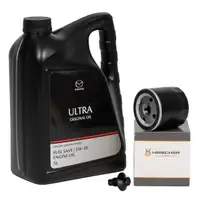 5L 5 Liter ORIGINAL Motor&ouml;l &Ouml;L ULTRA 5W30 + HIRSCHER &Ouml;lfilter f&uuml;r MAZDA 121 3 2 1.25-1.4