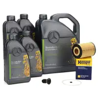 9L ORIGINAL 5W-30 f&uuml;r MB 229.52 Motor&ouml;l + HENGST &Ouml;lfilter MERCEDES W213 C/X253 W166 OM642