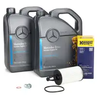 10L ORIGINAL 5W40 f&uuml;r MB 229.5 Motor&ouml;l HENGST &Ouml;lfilter MERCEDES W204 W205 W212 43AMG M276