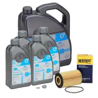 9L ORIGINAL 5W-40 f&uuml;r MB 229.5 Motor&ouml;l + HENGST &Ouml;lfilter MERCEDES W204 W211 63AMG M156