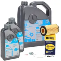 7L ORIGINAL 5W-30 MB 229.51 Motor&ouml;l + HENGST &Ouml;lfilter MERCEDES A-/B-/C-/E-/S-Klasse OM651