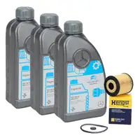3L ORIGINAL 5W-40 for MB 229.5 Engine Oil + HENGST Oil Filter SMART ForTwo 450 0.6 0.7 0.8 CDI