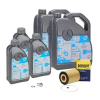 13L ORIGINAL 5W-30 MB 229.51 Engine Oil + HENGST Oil Filter MERCEDES-W204 W211 W212 W463 OM642