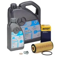 6L 6 Liter ORIGINAL 5W-40 f&uuml;r MB 229.5 Motor&ouml;l + HENGST &Ouml;lfilter MERCEDES W176 45AMG M133