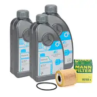 3L ORIGINAL 5W-40 f&uuml;r MB 229.5 Motor&ouml;l + MANN &Ouml;lfilter SMART City-Coupe ForTwo 450 451