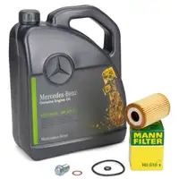 5L ORIGINAL 5W-30 MB 229.51 Engine Oil + MANN Oil Filter for Mercedes A-Class W168 Vaneo 414 M166