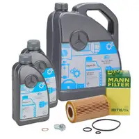 7L ORIGINAL 5W-30 MB 229.51 Motor&ouml;l + MANN &Ouml;lfilter MERCEDES-BENZ OM611 OM612 OM646 OM647