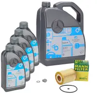 9L ORIGINAL 5W-30 MB 229.51 Motor&ouml;l + MANN &Ouml;lfilter MERCEDES W203 W204 W211 W212 OM642
