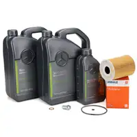 11L ORIGINAL 5W-30 MB 229.51 Engine Oil + MAHLE Oil Filter for MERCEDES W211, X164, W164, W221, OM629