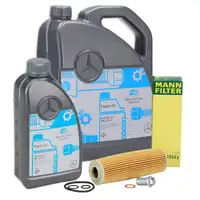 6L ORIGINAL 5W-30 MB 229.51 Motor&ouml;l + MANN &Ouml;lfilter MERCEDES-BENZ W203 W204 W212 R172 M271