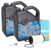 10L ORIGINAL 5W40 f&uuml;r MB 229.5 Motor&ouml;l PURFLUX &Ouml;lfilter MERCEDES W204 W212/213 43AMG M276