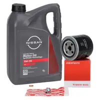 5L ORIGINAL 5W30 DPF Engine Oil + H+B Oil Filter for Nissan Pathfinder X-Trail 2.2/2.5 dCi