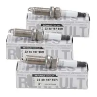 3x ORIGINAL Z&uuml;ndkerze f&uuml;r RENAULT Twingo 3 1.0 SCe 69/71 PS 224018760R