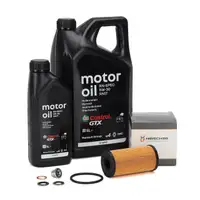 6L CASTROL GTX RN-SPEC 5W30 RN17 Motor&ouml;l + HIRSCHER &Ouml;lfilter f&uuml;r DACIA RENAULT 1.5 dCi