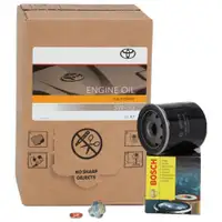 5L ORIGINAL FUEL ECONOMY 5W-30 Motor&ouml;l + BOSCH 0986452028 &Ouml;lfilter f&uuml;r TOYOTA