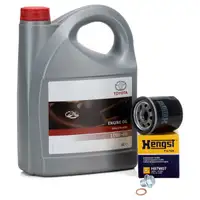 5L ORIGINAL 10W40 Engine Oil + HENGST Oil Filter for TOYOTA Auris, Avensis, Corolla, RAV4, and Yaris