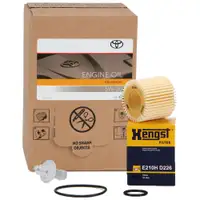 5L ORIGINAL 5W30 Motoröl + HENGST Ölfilter für TOYOTA Auris Corolla Verso S 1.33 1.5 1.6