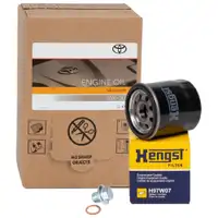 5L ORIGINAL 5W30 Motor&ouml;l + HENGST &Ouml;lfilter f&uuml;r TOYOTA Auris Avensis Corolla Rav 4 Yaris