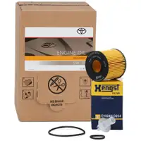 5L ORIGINAL 5W30 Motor&ouml;l + HENGST &Ouml;lfilter f&uuml;r TOYOTA Auris Camry Corolla IQ Rav4 4 Yaris