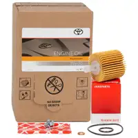 5L ORIGINAL 5W30 Motor&ouml;l + H+B &Ouml;lfilter f&uuml;r TOYOTA Auris Avensis Corolla Iq Rav 4 Yaris