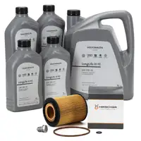9L ORIGINAL 0W30 Motor&ouml;l + HIRSCHER &Ouml;lfilter f&uuml;r VW Golf 3 Passat B5 Touareg T4 T5 V6 VR6