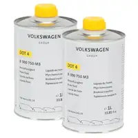 2L 2 Liter ORIGINAL AUDI SEAT SKODA VW Bremsfl&uuml;ssigkeit DOT 4 VW NORM 501 14 B000750M3