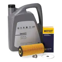 5L ORIGINAL 5W-40 Motor&ouml;l + HENGST &Ouml;lfilter f&uuml;r VW Golf 4 Passat B5.5 7M 1.9/2.5 TDI