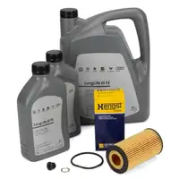 7L ORIGINAL 0W-30 Motoröl + HENGST Ölfilter AUDI A4 A5 A6 A7 A8 Q5 Q7 Q8 3.0/45/50 TDI