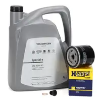 5L ORIGINAL 10W-40 Engine Oil + HENGST Oil Filter for VW Golf 3, Polo 2, 3, 4, Ibiza 2, 3, Octavia 1