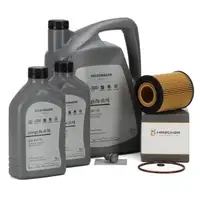 7L ORIGINAL 0W30 Motor&ouml;l + HIRSCHER &Ouml;lfilter f&uuml;r VW Touareg 7L 7P T5 Phaeton 3.2/3.6 V6