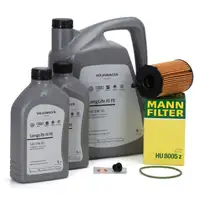 7L ORIGINAL 0W30 Motor&ouml;l + MANN &Ouml;lfilter f&uuml;r AUDI A4 A5 A6 A7 Q5 Q7 VW Touareg 3.0 TDI