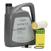 5L ORIGINAL 0W30 Motor&ouml;l + MANN &Ouml;lfilter f&uuml;r AUDI CUPRA PORSCHE SEAT SKODA VW 1.8/2.0 TSI