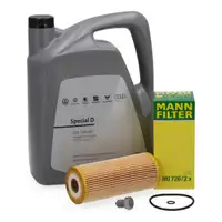 5L ORIGINAL 5W-40 Motor&ouml;l + MANN &Ouml;lfilter f&uuml;r VW Golf 4 Passat B5.5 Sharan 7M 1.9/2.5 TDI