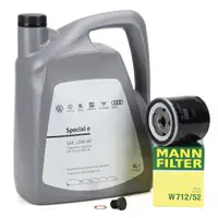 5L ORIGINAL 10W-40 Engine Oil + MANN Oil Filter for VW Golf 3, Polo 86C, 6N1, Vento, SEAT 1.0&ndash;1.6