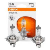 2x OSRAM H4 Halogen Bulb ORIGINAL LINE 12V 60/55W P43t 64193-01B