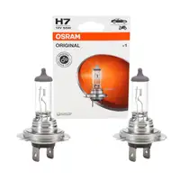 2x OSRAM 64210-1BL Glühlampe Halogenlampe H7 ORIGINAL LINE 12V 55W PX26d