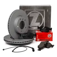 ZIMMERMANN Bremsscheiben + Bremsbel&auml;ge + Wako f&uuml;r BMW 3er E36 318-328i 325td/tds Z3 vorne