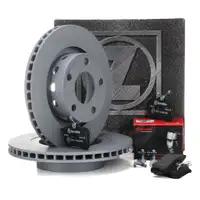 ZIMMERMANN Brake Discs + BREMBO Brake Pads for AUDI A6 4B C5 4.2/S6 (Rear)